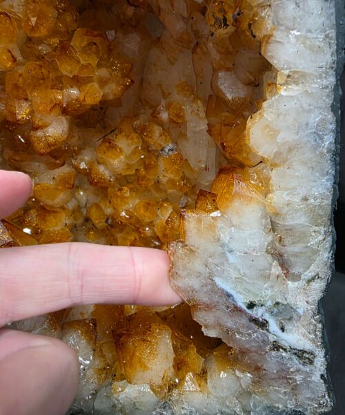 Citrine Geode 565 Crystal Cluster Druzy Premium Grade 5.27kg H30xW19xD10cm - Image 4
