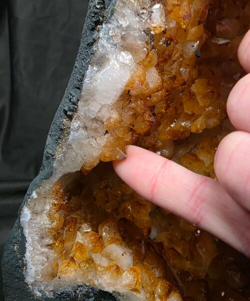 Citrine Geode 565 Crystal Cluster Druzy Premium Grade 5.27kg H30xW19xD10cm - Image 3