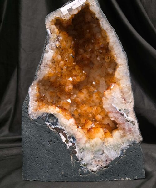 Alternative view of Citrine Geode 565 Crystal Cluster Druzy Premium Grade 5.27kg H30xW19xD10cm
