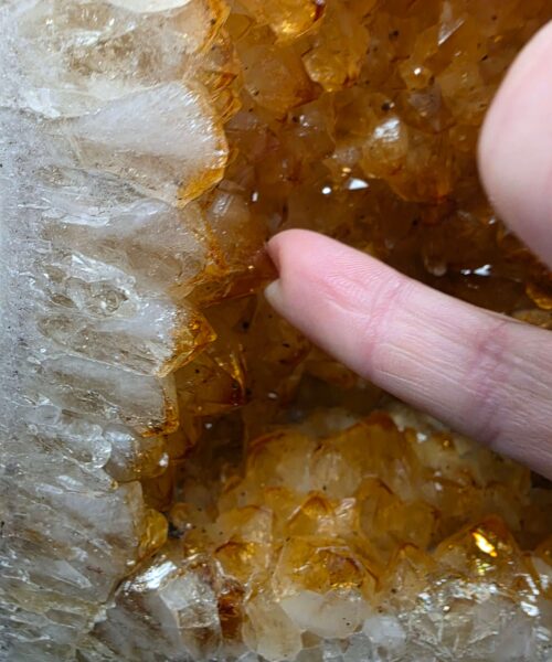 Citrine Geode 566 Crystal Cluster Druzy Premium Grade 6.26kg H32xW18xD11cm - Image 3