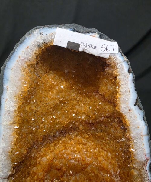 Citrine Geode 567 Crystal Cluster Druzy Premium Grade 9.14kg H33xW20xD15cm - Image 5