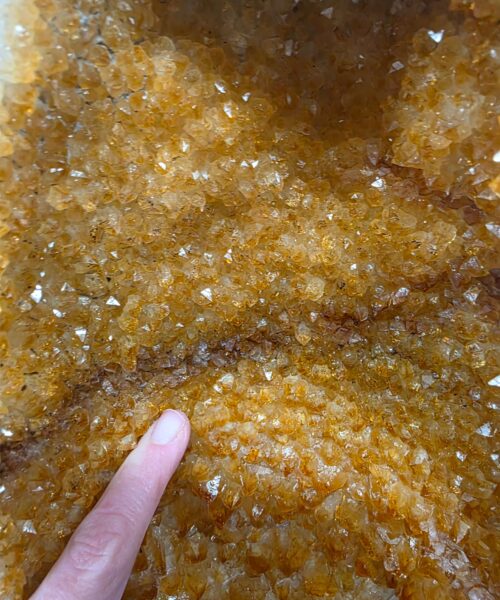 Citrine Geode 567 Crystal Cluster Druzy Premium Grade 9.14kg H33xW20xD15cm - Image 3