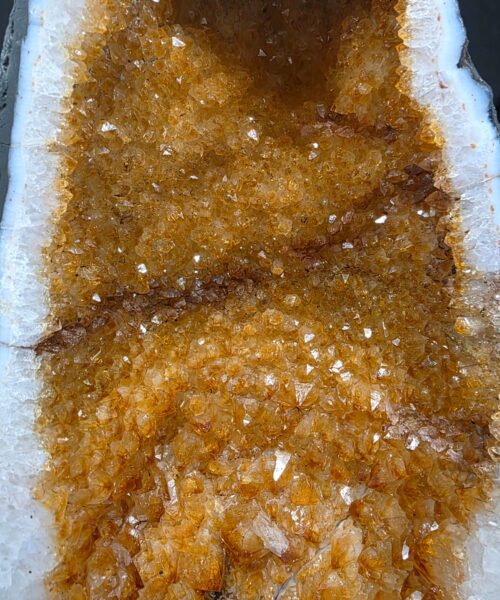 Alternative view of Citrine Geode 567 Crystal Cluster Druzy Premium Grade 9.14kg H33xW20xD15cm