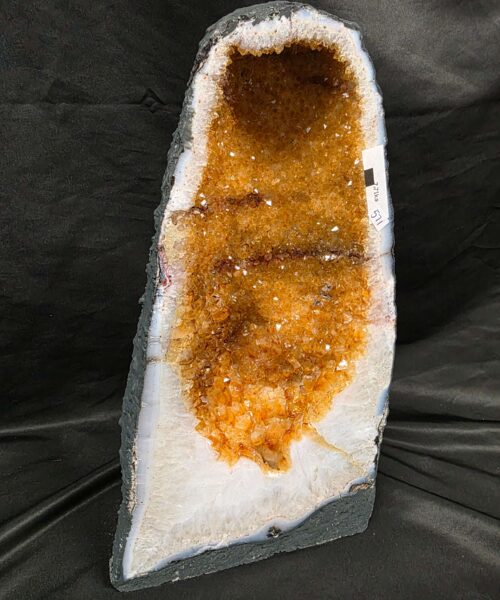 Citrine Geode 571 Crystal Cluster Druzy Premium Grade 7.71g H34xW19xD11cm - Image 9