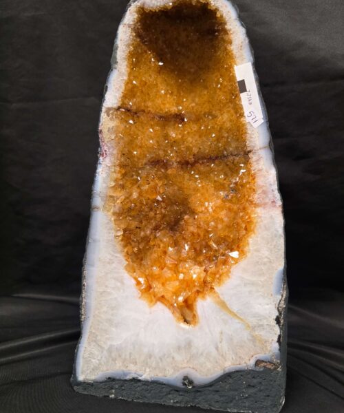 Citrine Geode 571 Crystal Cluster Druzy Premium Grade 7.71g H34xW19xD11cm - Image 2