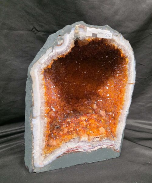Citrine Geode 572 Crystal Cluster Druzy Premium Grade 12.21g H30xW22xD15cm - Image 9