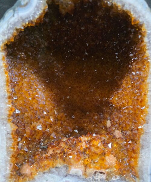 Citrine Geode 572 Crystal Cluster Druzy Premium Grade 12.21g H30xW22xD15cm - Image 5