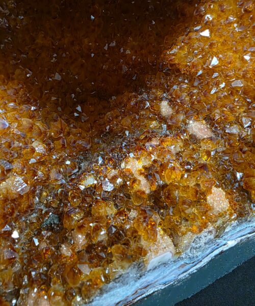 Citrine Geode 572 Crystal Cluster Druzy Premium Grade 12.21g H30xW22xD15cm - Image 4