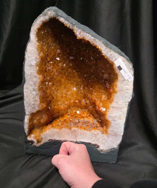Citrine Geode 573 Crystal Cluster Druzy Premium Grade 11.41kg H32xW23xD13cm - Image 7
