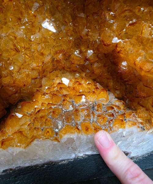 Citrine Geode 573 Crystal Cluster Druzy Premium Grade 11.41kg H32xW23xD13cm - Image 4