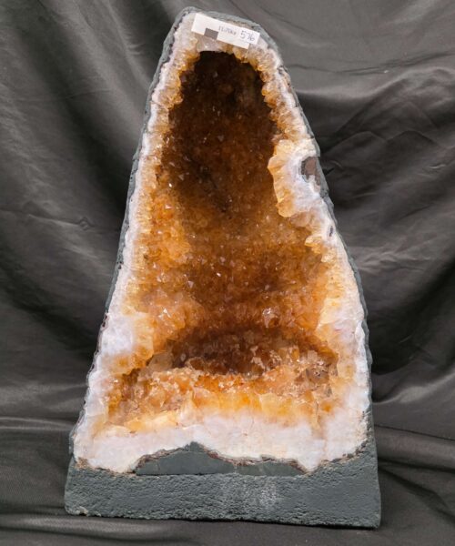 Alternative view of Citrine Geode 576 Crystal Cluster Druzy Premium Grade 11.7kg H34xW24xD16cm