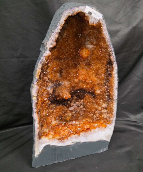 Citrine Geode 577 Crystal Cluster Druzy Premium Grade 13.11g H43xW26xD15cm - Image 13