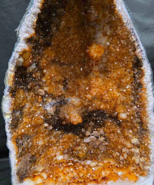 Citrine Geode 577 Crystal Cluster Druzy Premium Grade 13.11g H43xW26xD15cm - Image 7