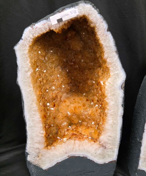 Citrine Geode PAIR 578 & 579 Crystal Cluster Druzy Premium Grade 13kg each H36xW19xD12cm - Image 8