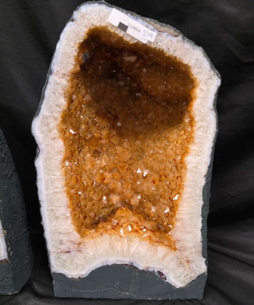 Citrine Geode PAIR 578 & 579 Crystal Cluster Druzy Premium Grade 13kg each H36xW19xD12cm - Image 7
