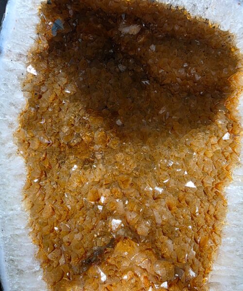 Citrine Geode PAIR 578 & 579 Crystal Cluster Druzy Premium Grade 13kg each H36xW19xD12cm - Image 3