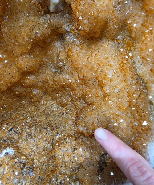 Alternative view of Tall Citrine Geode 581 Crystal Cluster Druzy Premium Grade 16.79kg H53xW21xD17cm
