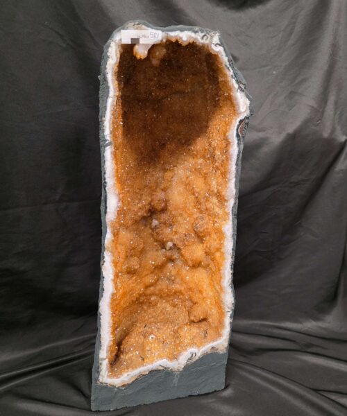 Tall Citrine Geode 581 Crystal Cluster Druzy Premium Grade 16.79kg H53xW21xD17cm - Image 10