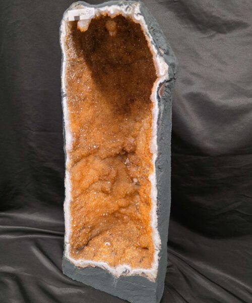 Tall Citrine Geode 581 Crystal Cluster Druzy Premium Grade 16.79kg H53xW21xD17cm - Image 9