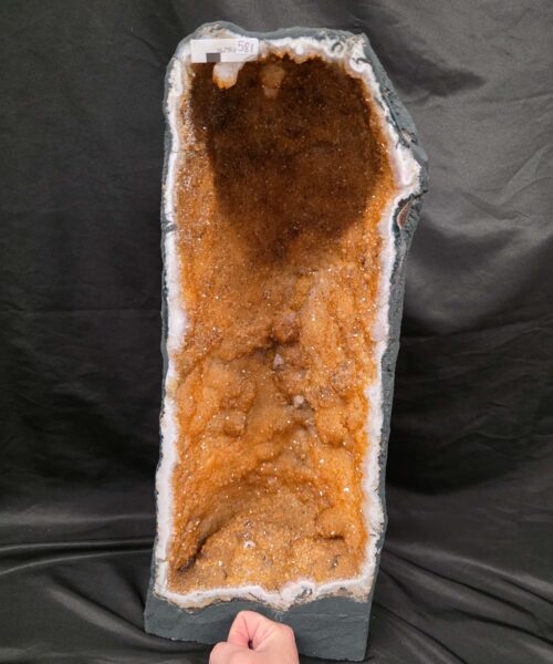 Tall Citrine Geode 581 Crystal Cluster Druzy Premium Grade 16.79kg H53xW21xD17cm - Image 7