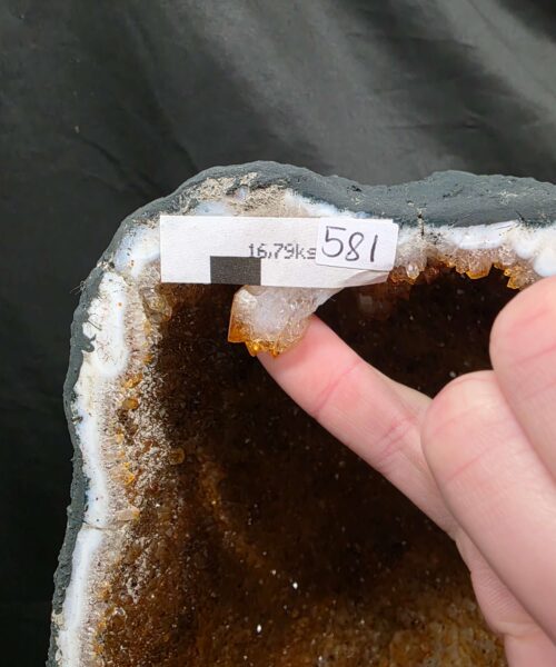 Tall Citrine Geode 581 Crystal Cluster Druzy Premium Grade 16.79kg H53xW21xD17cm - Image 6