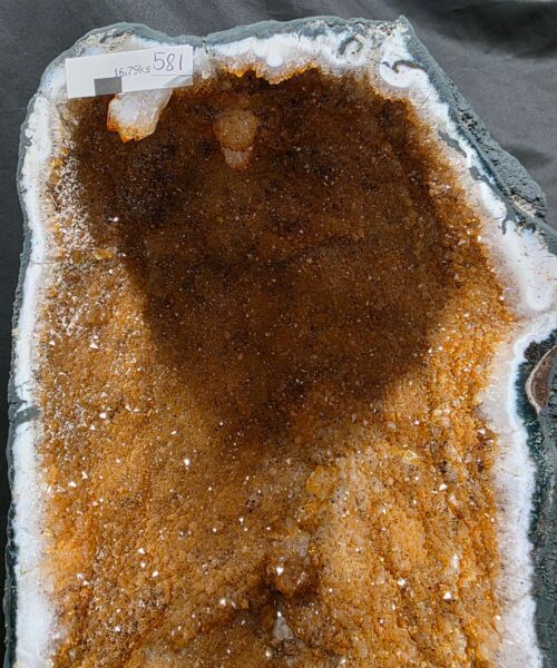 Tall Citrine Geode 581 Crystal Cluster Druzy Premium Grade 16.79kg H53xW21xD17cm - Image 5