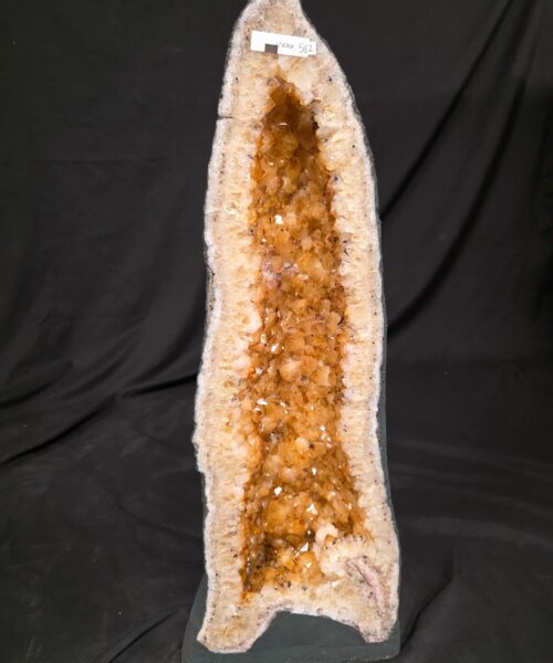 Tall Citrine Geode 582 Crystal Cluster Druzy Premium Grade 17.63kg H59xW22xD15cm - Image 11