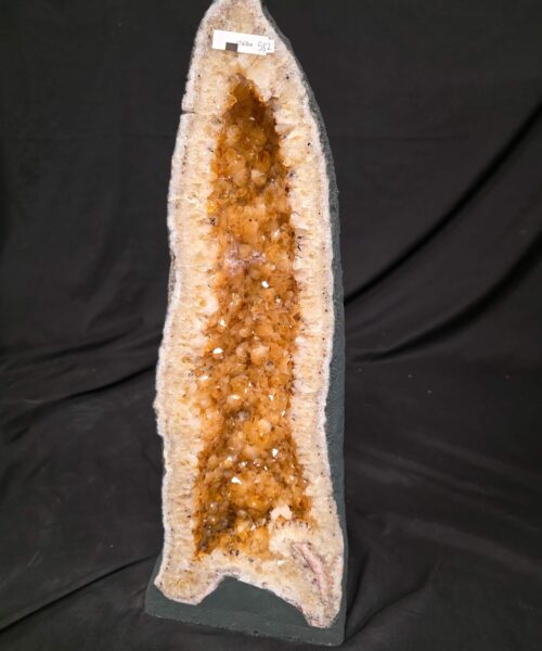 Tall Citrine Geode 582 Crystal Cluster Druzy Premium Grade 17.63kg H59xW22xD15cm - Image 10