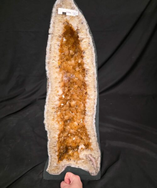 Tall Citrine Geode 582 Crystal Cluster Druzy Premium Grade 17.63kg H59xW22xD15cm - Image 8