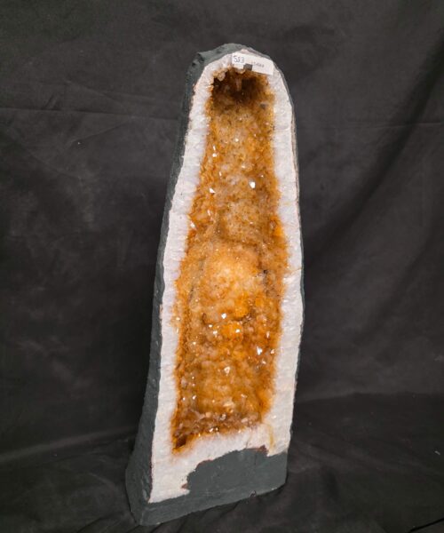 Tall Citrine Geode 583 Crystal Cluster Druzy Premium Grade 13.48kg H52xW20xD16cm - Image 9