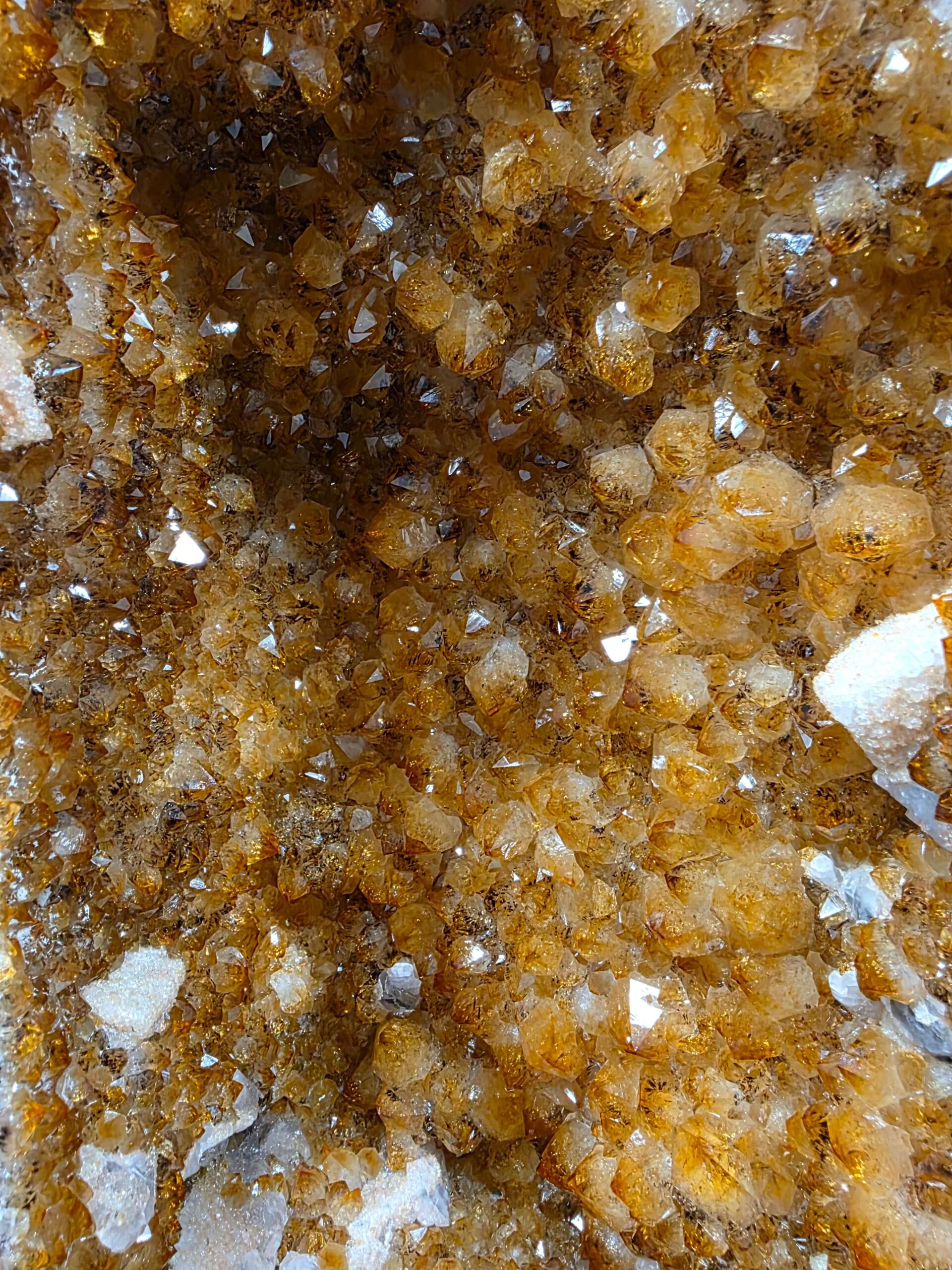 Citrine Geode 584 Crystal Cluster Druzy Premium Grade 12.83g H43xW22xD14cm - Image 2
