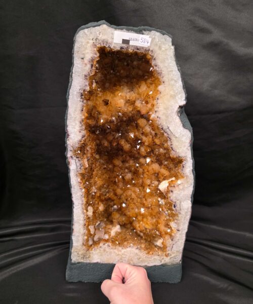 Citrine Geode 584 Crystal Cluster Druzy Premium Grade 12.83g H43xW22xD14cm - Image 7