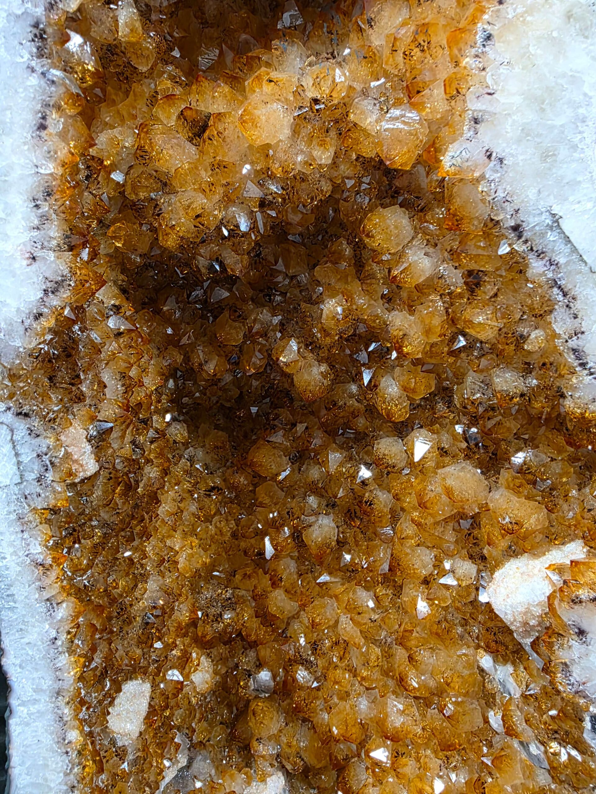 Citrine Geode 584 Crystal Cluster Druzy Premium Grade 12.83g H43xW22xD14cm - Image 5