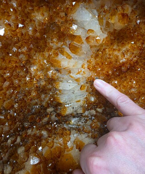 Citrine Geode 587 Crystal Cluster Druzy Premium Grade 17.81kg H41xW26xD16cm - Image 3