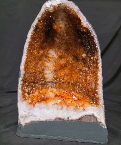 Alternative view of Citrine Geode 587 Crystal Cluster Druzy Premium Grade 17.81kg H41xW26xD16cm