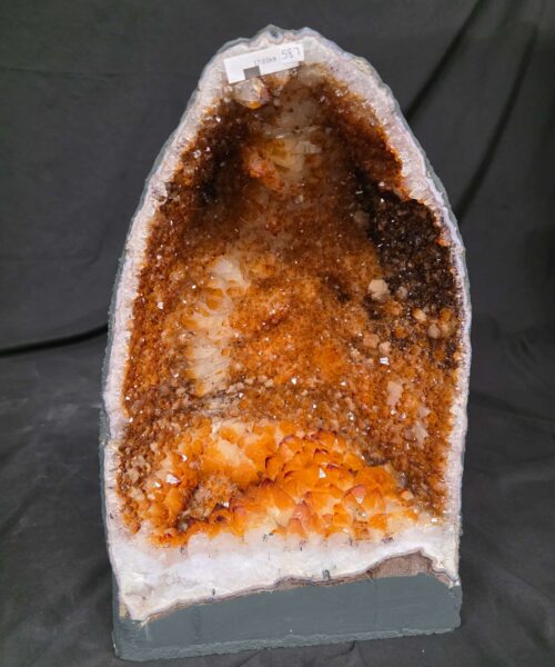 Citrine Geode 587 Crystal Cluster Druzy Premium Grade 17.81kg H41xW26xD16cm - Image 10
