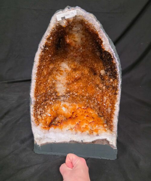 Citrine Geode 587 Crystal Cluster Druzy Premium Grade 17.81kg H41xW26xD16cm - Image 7