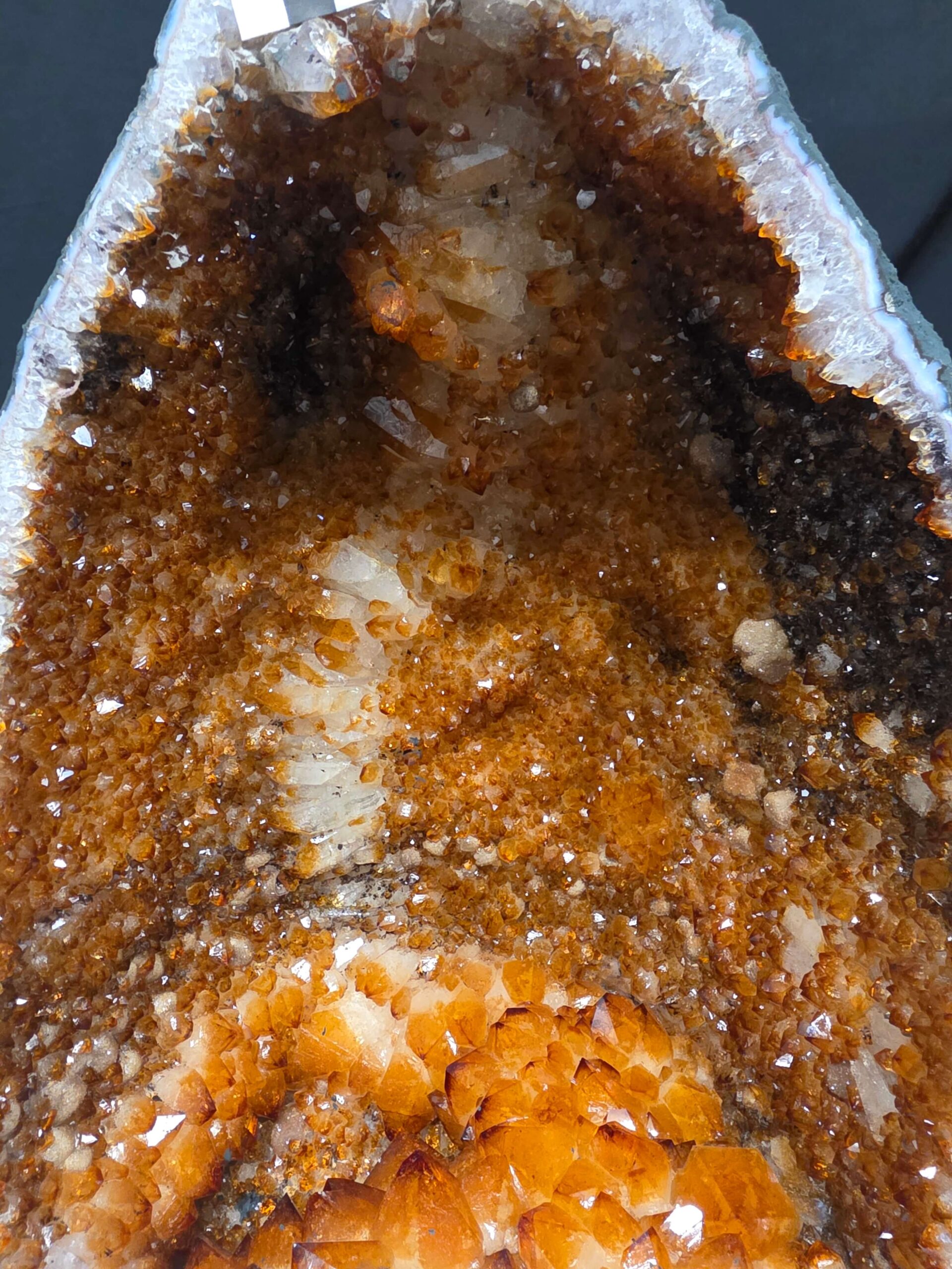 Citrine Geode 587 Crystal Cluster Druzy Premium Grade 17.81kg H41xW26xD16cm - Image 6