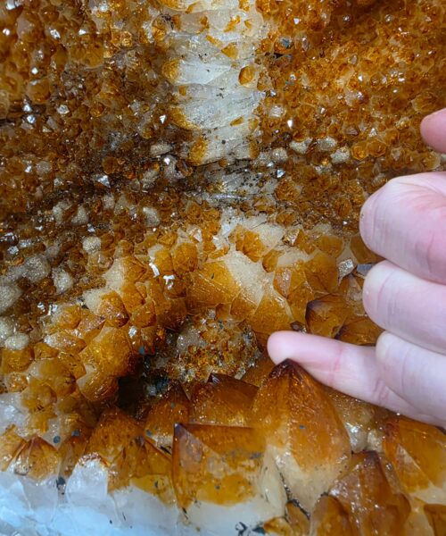 Citrine Geode 587 Crystal Cluster Druzy Premium Grade 17.81kg H41xW26xD16cm - Image 4