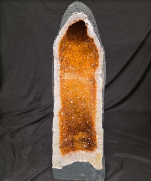 Tall Citrine Geode 589 Crystal Cluster Druzy Premium Grade 29.15kg H71xW23xD20cm - Image 11