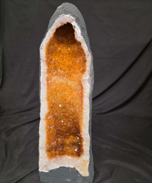 Tall Citrine Geode 589 Crystal Cluster Druzy Premium Grade 29.15kg H71xW23xD20cm - Image 10