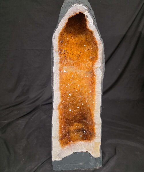 Tall Citrine Geode 589 Crystal Cluster Druzy Premium Grade 29.15kg H71xW23xD20cm - Image 9