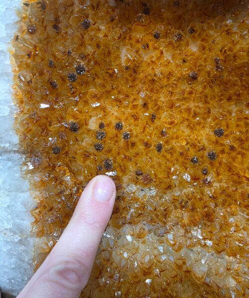 Tall Citrine Geode 589 Crystal Cluster Druzy Premium Grade 29.15kg H71xW23xD20cm - Image 3