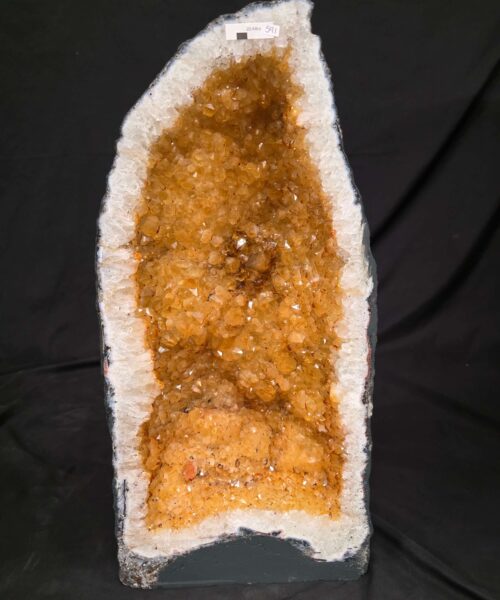 Tall Citrine Geode 591 Crystal Cluster Druzy Premium Grade 29.44kg H58xW28xD16cm - Image 12
