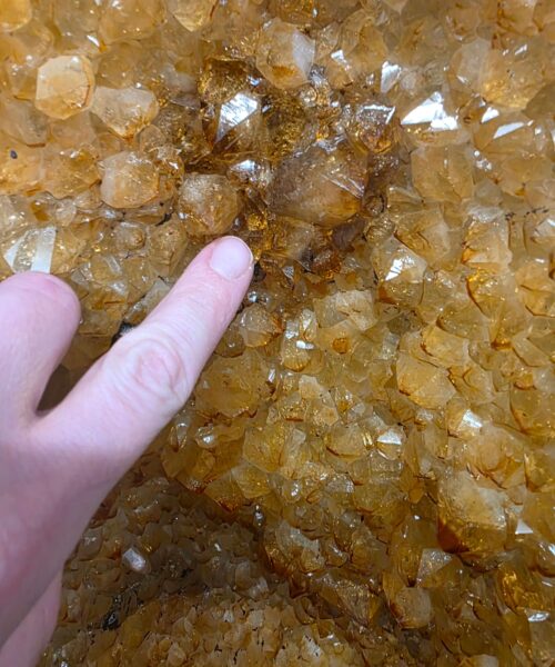 Tall Citrine Geode 591 Crystal Cluster Druzy Premium Grade 29.44kg H58xW28xD16cm - Image 3