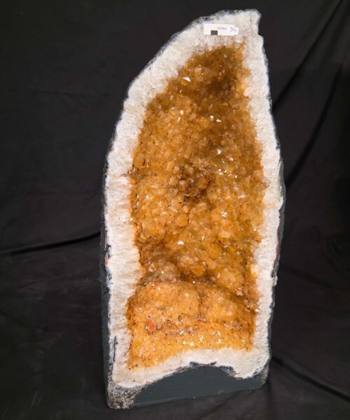 Tall Citrine Geode 591 Crystal Cluster Druzy Premium Grade 29.44kg H58xW28xD16cm - Image 11