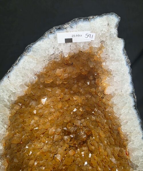 Tall Citrine Geode 591 Crystal Cluster Druzy Premium Grade 29.44kg H58xW28xD16cm - Image 8