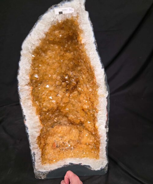 Tall Citrine Geode 591 Crystal Cluster Druzy Premium Grade 29.44kg H58xW28xD16cm - Image 4