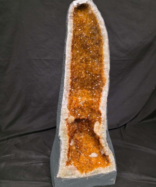 Tall Citrine Geode 595 Crystal Cluster Druzy Premium Grade 40.9kg H71xW27xD25cm - Image 9