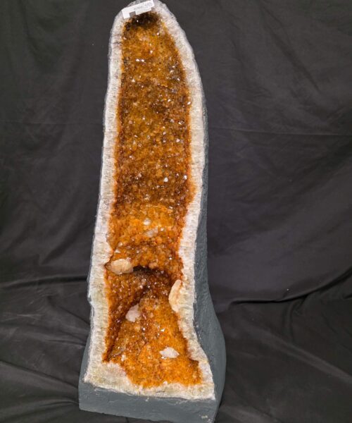 Tall Citrine Geode 595 Crystal Cluster Druzy Premium Grade 40.9kg H71xW27xD25cm - Image 8